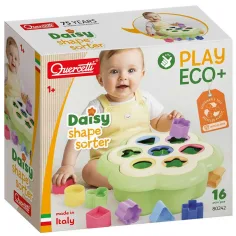 Quercetti: PlayEco+ Daisy třídička tvarů, 16 dílků