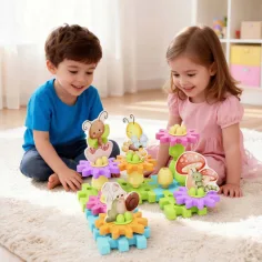 Quercetti: PlayEco+ Garden Gears stavebnice s ozubenými koly, 34 dílů obrázek 4