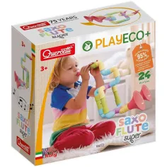 Quercetti: Super Saxoflute Play Eco – stavebnice hudebních nástrojů, 24 dílů