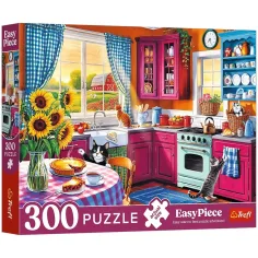 Ráno v kuchyni Easy Piece 300ks puzzle - Trefl obrázek 1