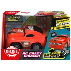 RC Crazy Cruiser dálkově ovládané závodní auto 2,4 GHz – červené - Dickie Toys