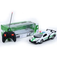 RC Dálkově ovládané policejní Lamborghini sportovní auto s světelnými efekty 1/16 měřítko