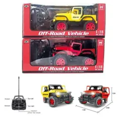 RC Jeep Wrangler dálkově ovládané terénní vozidlo ve dvou barevných variantách 1/18