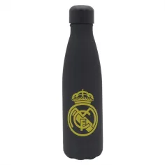 Real Madrid Nerezová dvoustěnná černá-zlatá ocelová láhev 500ml