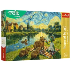 Rodina Trefliků: Krmení kapybary 100 dílků puzzle – Trefl