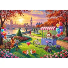 Romantický Londýn 500dílné prémiové plus kvality puzzle - Trefl obrázek 2