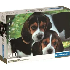Roztomilé štěňátka HQC 500ks Compact puzzle - Clementoni obrázek 1