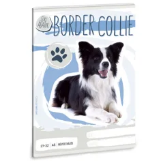 Roztomilá zvířata - Border Collie kostkovaný sešit A/5