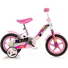 Růžový dětský bicykl ve velikosti 10 - Dino bikes kolo