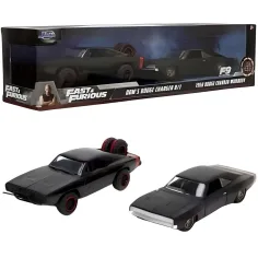 Rychle a zběsile: Dom Toretto Dodge Charger R/T 1970 & Dodge Charger Widebody 1968 kovový model auta 2ks balení 1/32 měřítko 13cm - Jada Toys