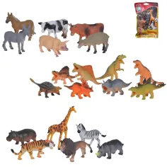 Sada figurek zvířat s farmářskými, dinosauřími nebo džunglovými zvířaty - Simba Toys
