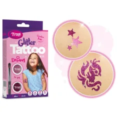 Dívčí mini třpytková tetovací sada obrázek 3