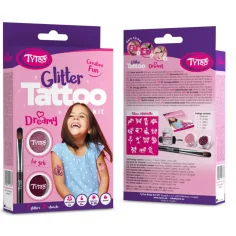 Dívčí mini třpytková tetovací sada obrázek 1