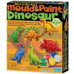 Sada na odlévání dinosaurů s barvou svítící ve tmě