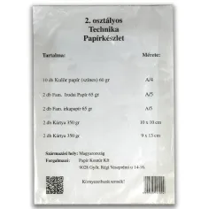 Sada papírů Technika pro 2. třídu 18 kusů