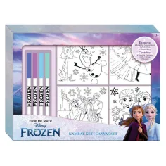 Frozen omalovací plátno set 4ks s fixy