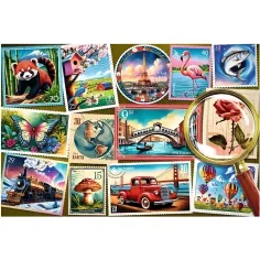 Sběratelská známková kolekce Easy Piece 300ks puzzle - Trefl obrázek 2