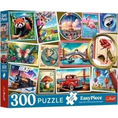 Sběratelská známková kolekce Easy Piece 300ks puzzle - Trefl