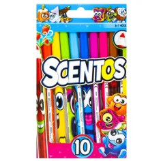Scentos vonné tenké fixy v jasných barvách 10ks