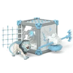 Schleich: Eldrador BattleCave – Ledový lev hračka (42766)
