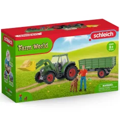 Schleich: Farm World - Traktor s přívěsem herní sada (42608)