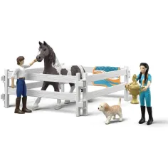 Schleich: Horse Club Kim jezdecký tréninkový herní set (42799) obrázek 2