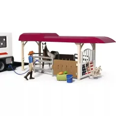Schleich: Terénní auto s přívěsem a koňmi (42705) obrázek 9
