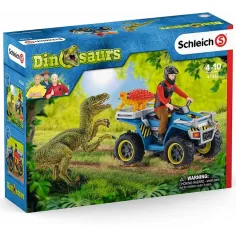 Schleich: Únik na čtyřkolce před Velociraptorem set (41466)