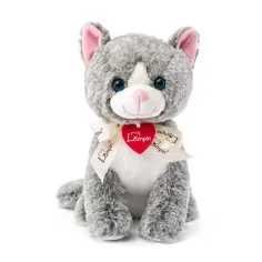 Šedá kočka plyšová figurka Madeleine 25cm - Lumpin