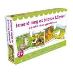 Poznej mláďata zvířat v párovací hře