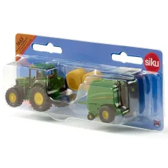 SIKU traktor John Deere s balíkovacím zařízením 1/72 obrázek 3