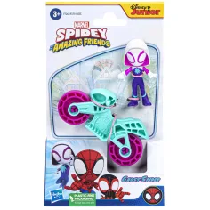Spidey a jeho úžasní přátelé: Ghost-Spider, motorkářská hrdinská figurka - Hasbro