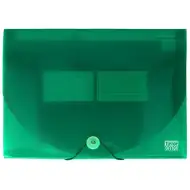 Spirit: Obal na dokumenty A4 s 12 přihrádkami, průhledný zelený