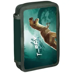Spirit: T-rex dvoupatrový plněný penál 28ks 13x6x19,5cm