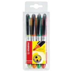 Stabilo: Navigator zvýrazňovač 1-4mm 4ks sada