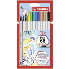 Stabilo: Sada štětcových fixů Pen 68 12ks