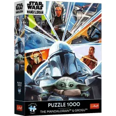 Star Wars Mandalorian Na cestě 1000 dílků prémiové puzzle - Trefl