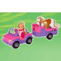 Steffi Love: Évi Love s přívěsem na koně - Simba Toys