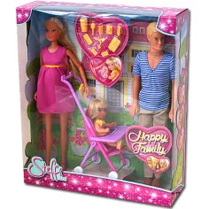 Steffi Love: Šťastná rodina panenkový set - Simba Toys