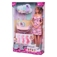Steffi Love: Steffi těhotná panenka s kolébkou a doplňky - Simba Toys obrázek 1