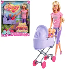 Steffi Love: Sluneční dvojčata s kočárkem 2 varianty - Simba Toys
