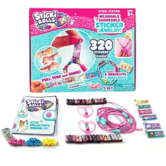 Sticki Rolls: Velká 320 ks sada na výrobu šperků s nálepkami