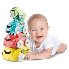 Stohovací dovednostní hra s motivem stavebních vozidel - Clementoni baby obrázek 4