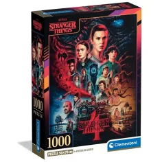 Stranger Things 4. sezóna 1000 dílné puzzle s plakátem - Clementoni