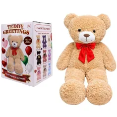 Teddy Greetings: Medvěd s medovými objetími bílý v dárkové krabičce 120cm obrázek 1