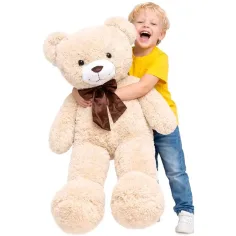 Teddy Greetings: Sněhová přání plyšový medvěd červená dárková krabice 120 cm obrázek 2