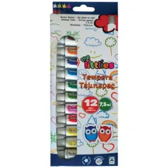 Temperové barvy sada 7,5ml 12ks obrázek 1