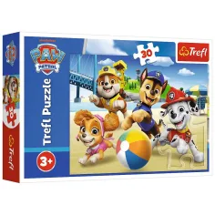 Psy z Paw Patrol na pláži 30dílná skládačka - Trefl