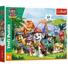 Paw Patrol Pravěké přátelství 24 dílná Maxi puzzle - Trefl obrázek 1