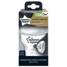 Tommee Tippee: Closer To Nature průhledná lahvička 260ml (0 m+)